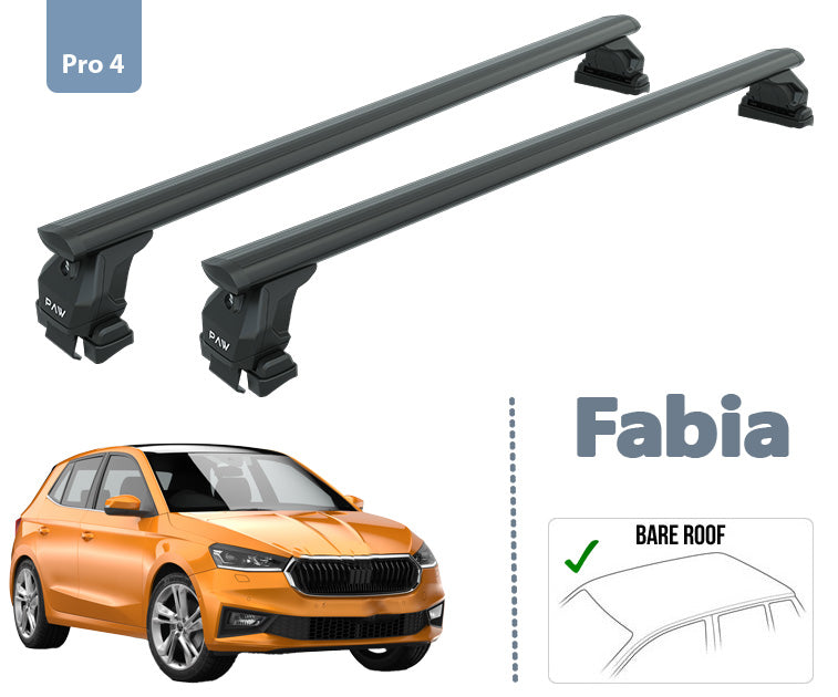 For Skoda Fabia Aluminum Roof Rack System Carrier Cross Bars Black 2021-Up For Skoda Fabia Aluminum Roof Rack System Carrier Cross Bars Black 2021-Up